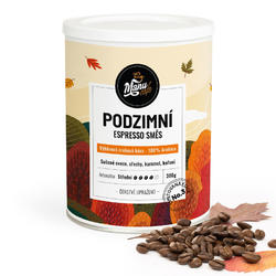 PODZIMNÍ ESPRESSO SMĚS - dárková dóza 300 g