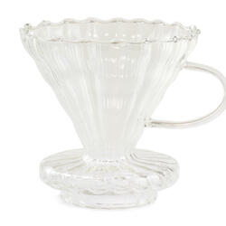 Skleněný dripper na kávu Filtro Vetro V60-02