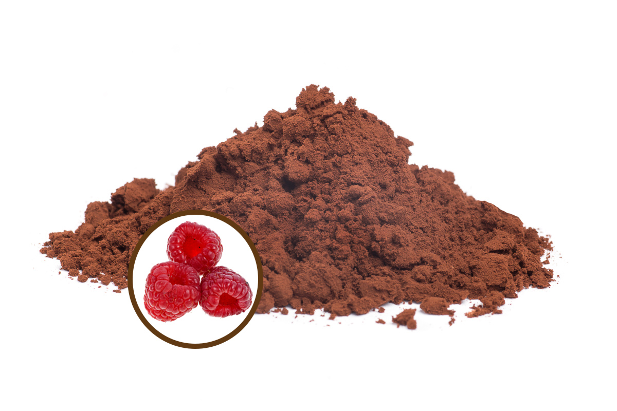 Horká čokoláda v prášku 42% BIO - malina, 50g