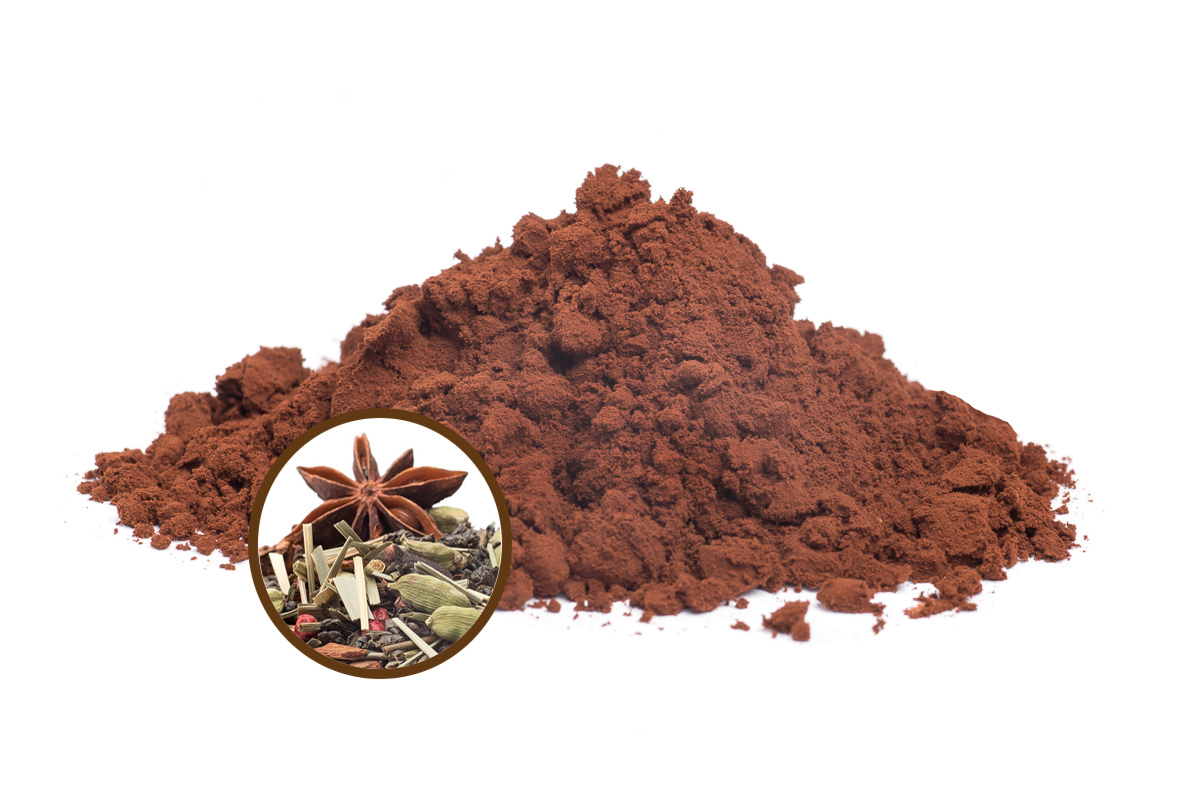 Horká čokoláda v prášku 42% BIO - Masala Chai, 250g