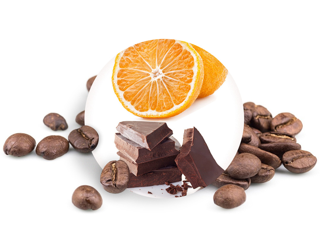 Čokoládovo-pomerančová - zrnková káva, 50g