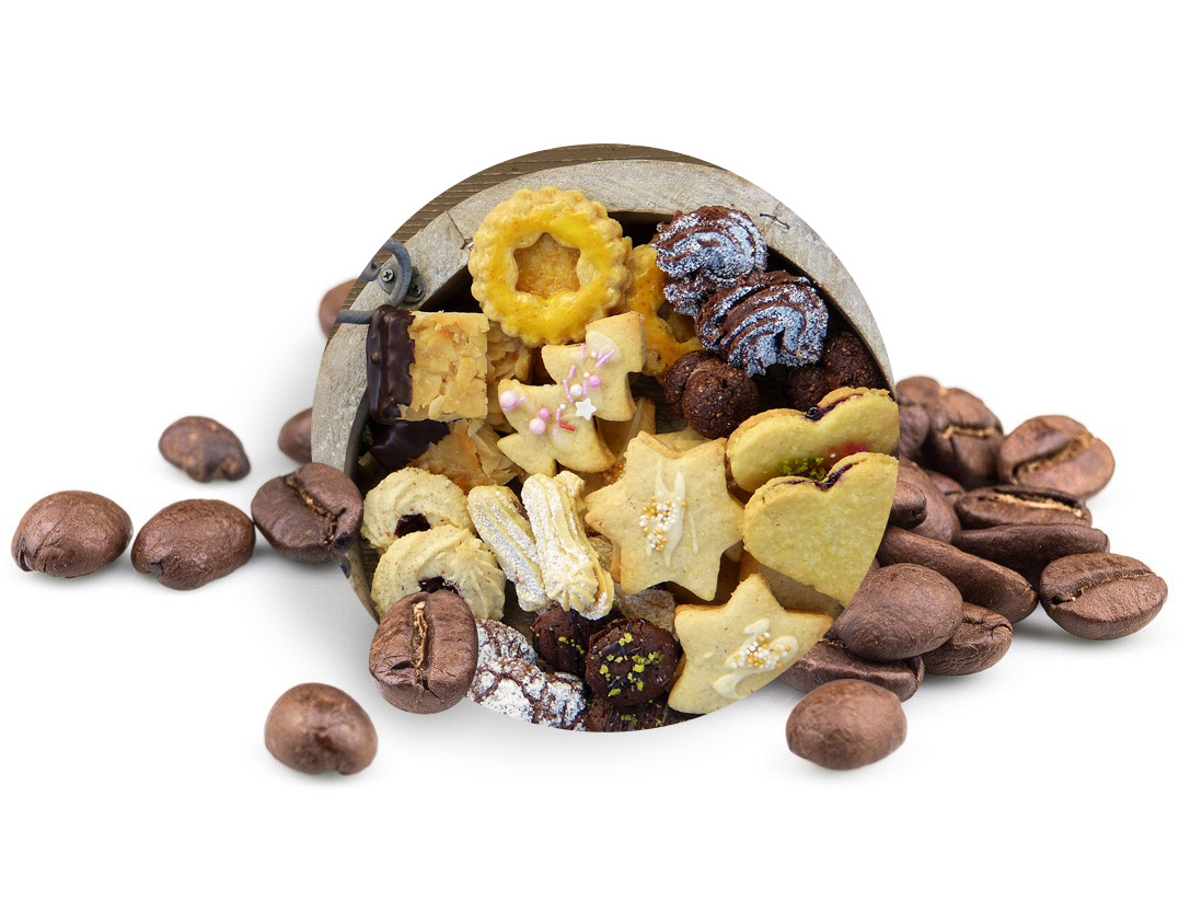 Křehké cukroví - zrnková káva, 500g