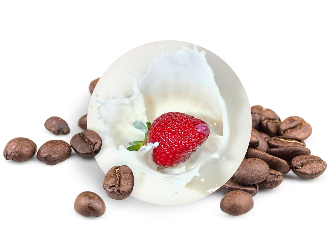 Jahody ve smetaně - zrnková káva, 250g