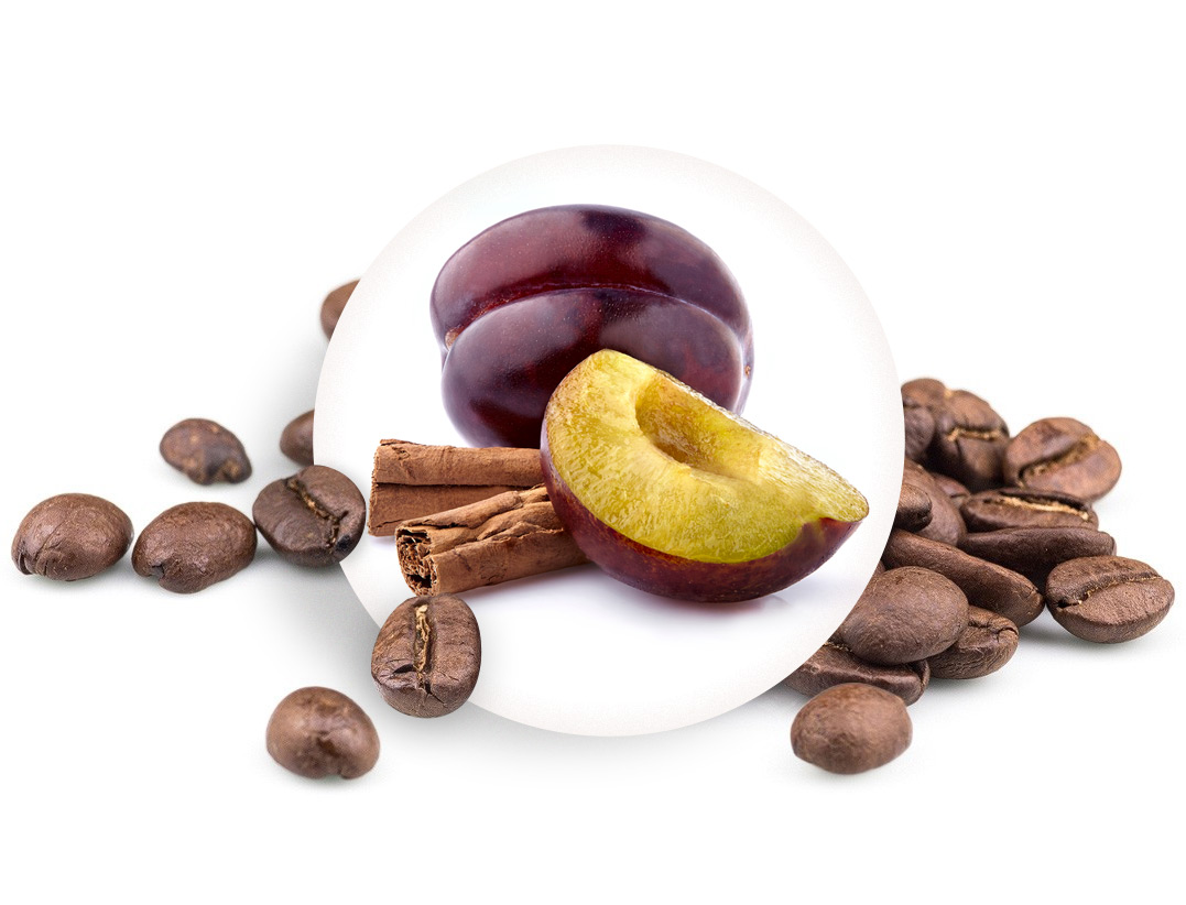 Švestka se skořicí - zrnková káva, 500g