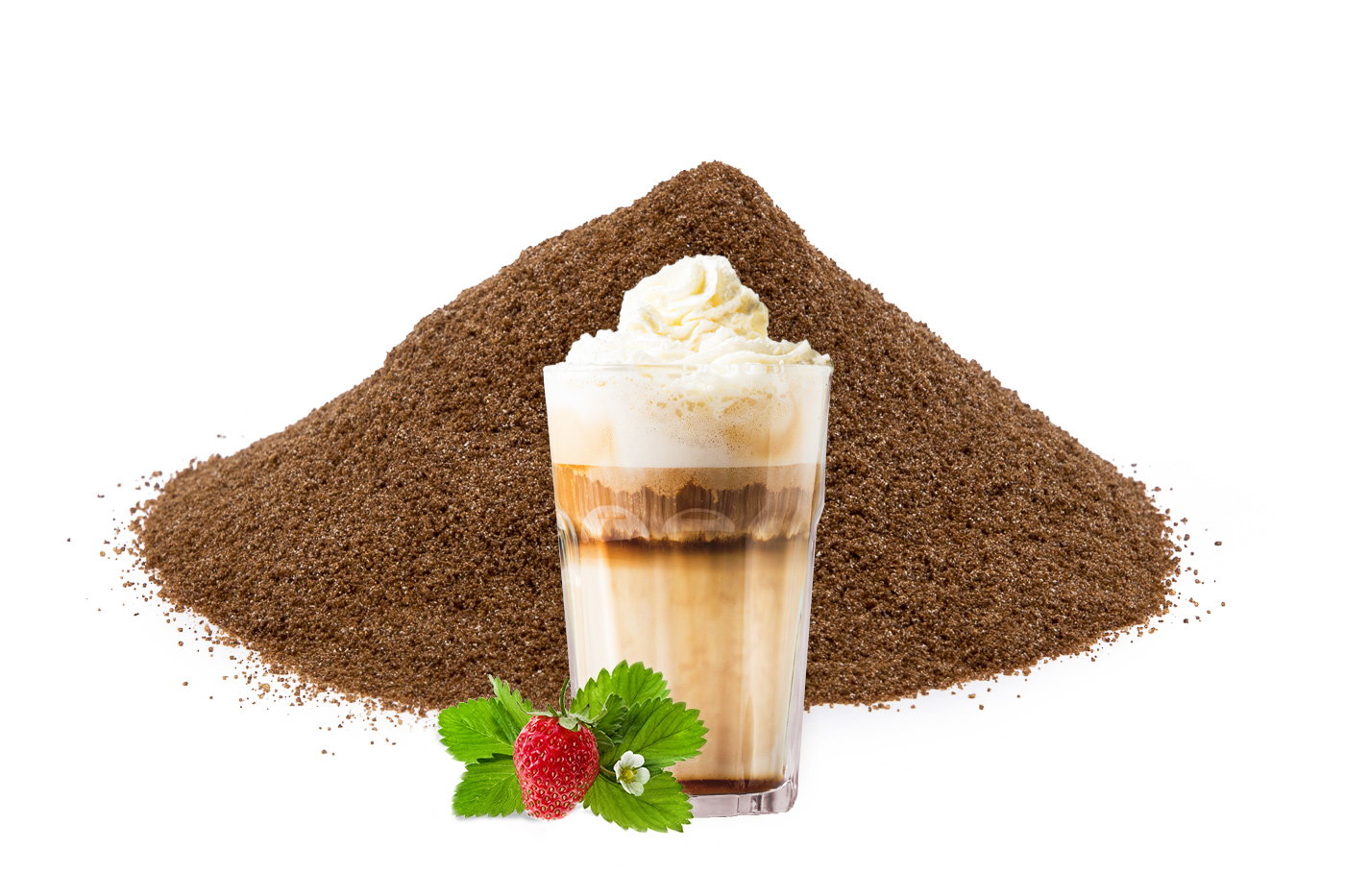 Frappe Jahoda - rozpustná káva, 100g