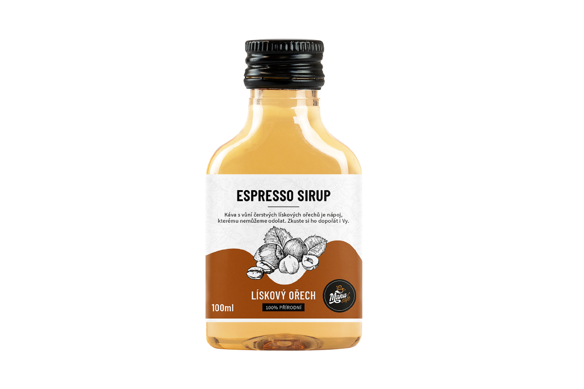 Espresso sirup Lískový ořech - 100 ml