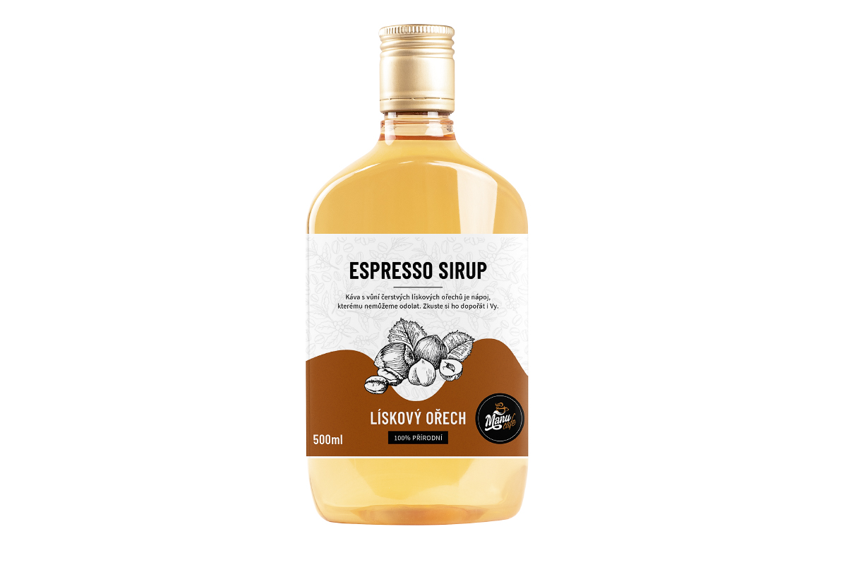 Espresso sirup Lískový ořech - 500 ml