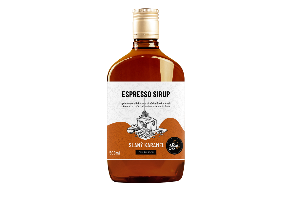 Espresso sirup Slaný karamel - 500 ml