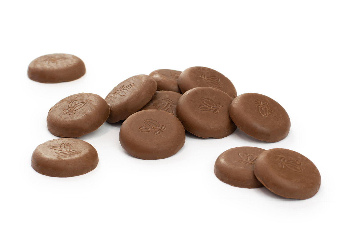 Čokoládové čočky Nugát 32%, 500g
