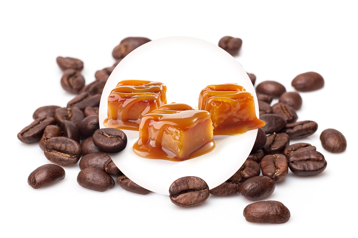 Karamelová - zrnková káva bezkofeinová, 250g