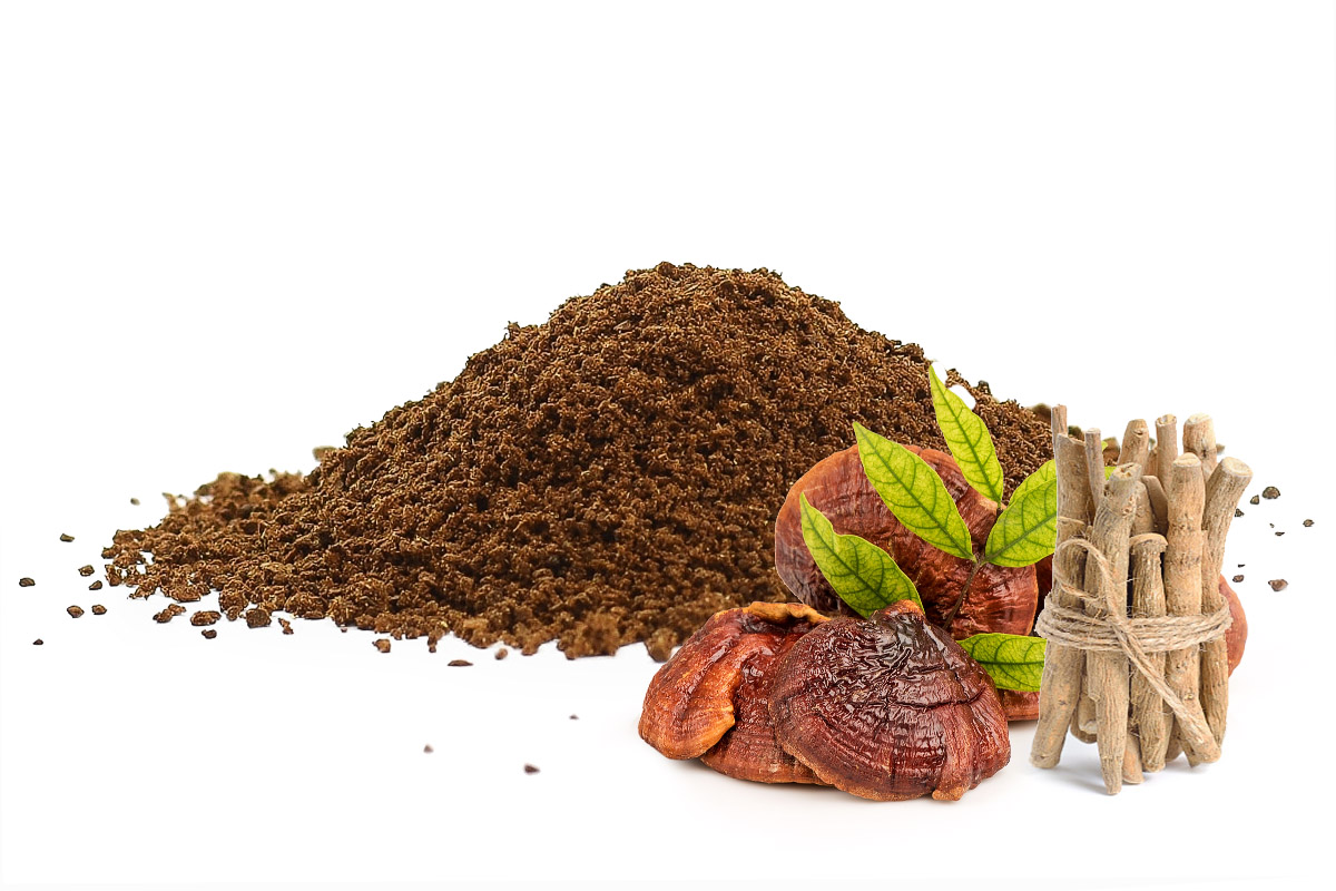 Adaptogenní káva s reishi a ashwagandhou - pouze mletá, 100g