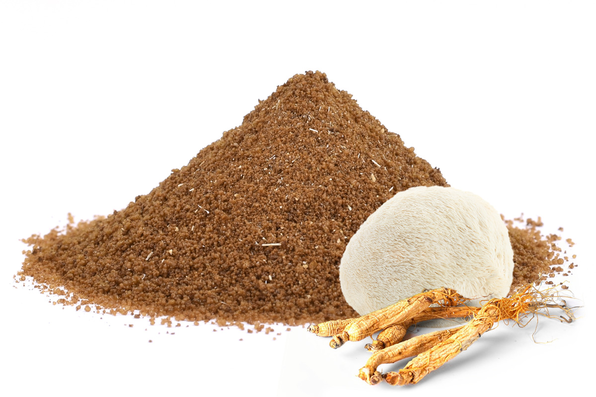 Adaptogenní rozpustná káva s ženšenem a korálovcem ježatým, 50g